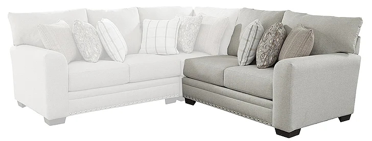 Jackson Middleton RSF Loveseat in Cobblestone/Cement 4478-42