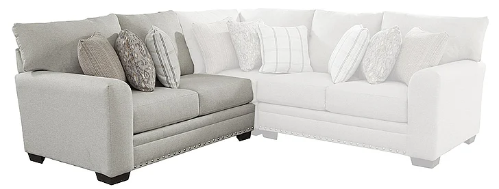 Jackson Middleton LSF Loveseat in Cobblestone/Cement 4478-46