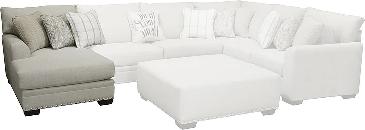 Jackson Middleton LSF Chaise in Cobblestone/Cement 4478-75