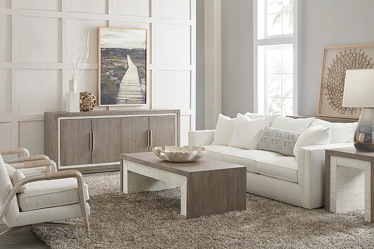 Hooker Furniture Serenity 3pc Occasional Living Room Set in Gray