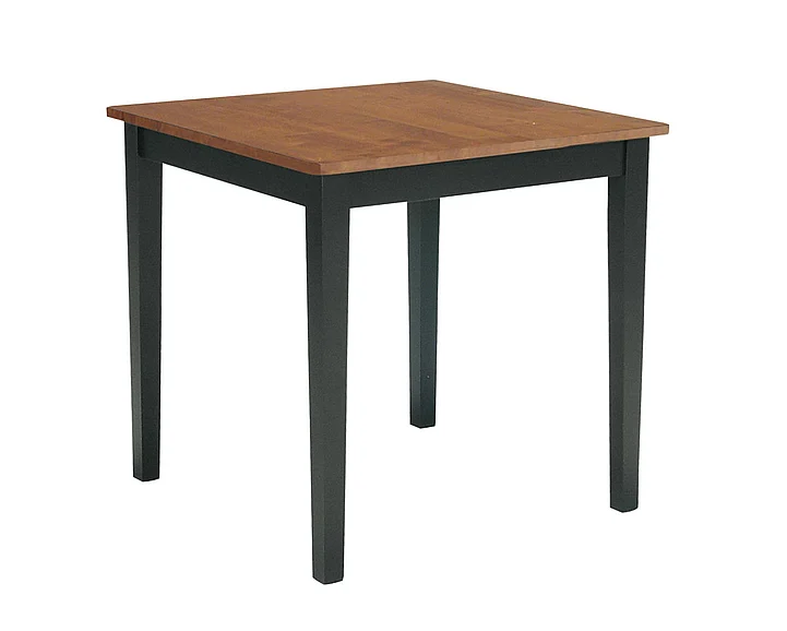 John Thomas Furniture Dining Essentials Square Pub Table in Black/Cherry T57-3030T-36S