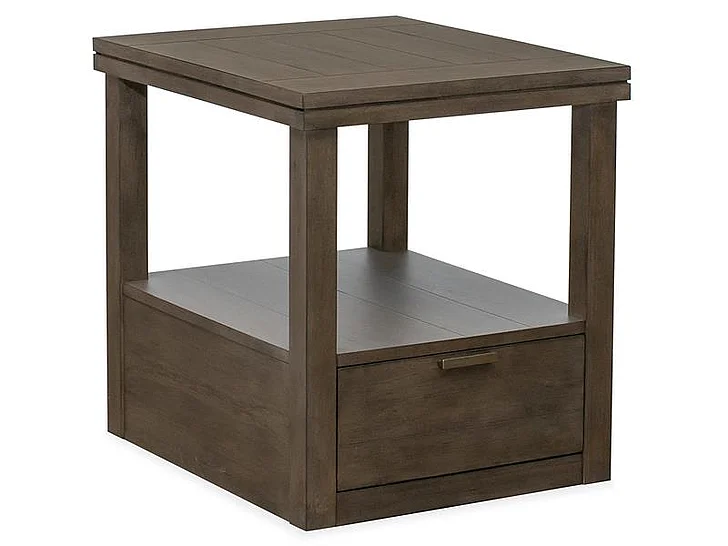 Magnussen McGrath Rectangular End Table in Urbane Bronze T5709-03