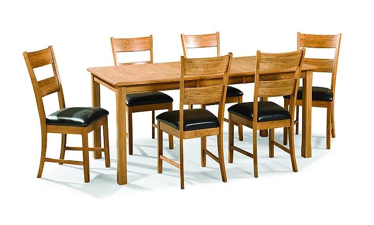 Intercon Furniture Family 7-Piece Leg Dining Set in Chestnut