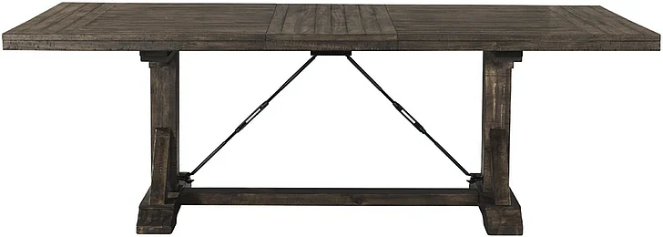 Elements International Finn Rectangular Dining Table in Walnut DFN100DTC
