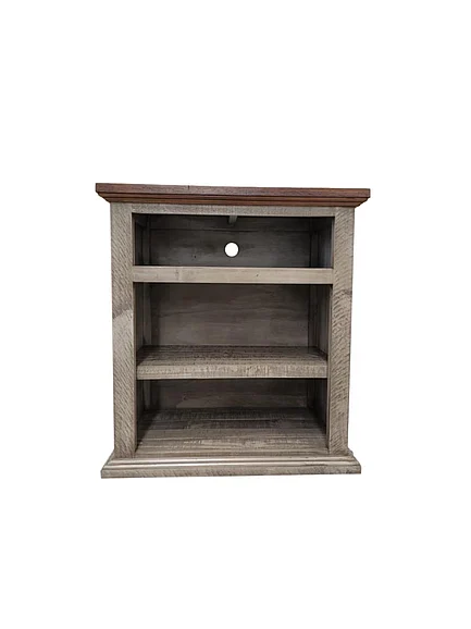 Split Nickel Finn Fireplace MIC-FINN-FP | COF41FP