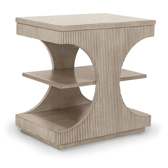 Finn & Louise (Lineage) Manhattan Valley Chairside Table in Dusty Rose FL-B97505-LIGHT