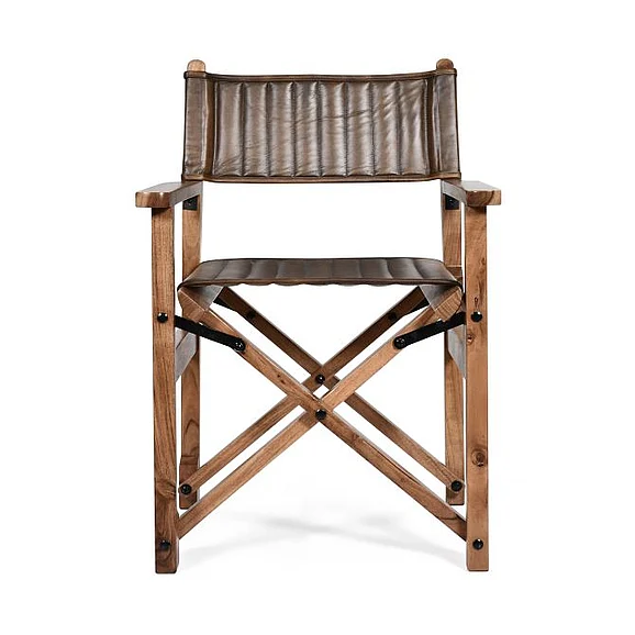 HTD Leeds 23" Folding Dining Chair in Antique Whiskey FLD-FDC23AW