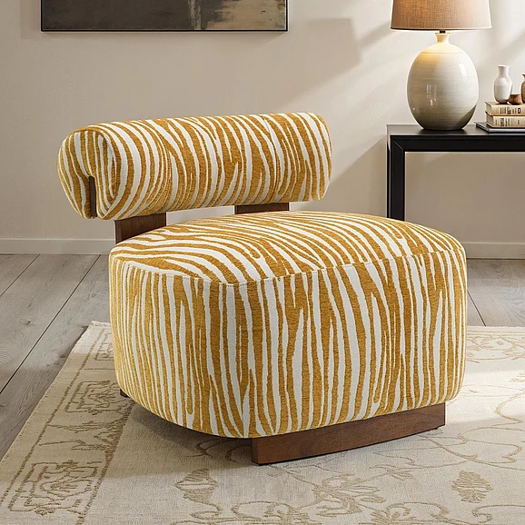 Furniture of America Niobe Accent Chair in Yellow FM-AC6007YL