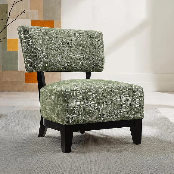 Furniture of America Aveni Accent Chair in Green FM-AC6008GR