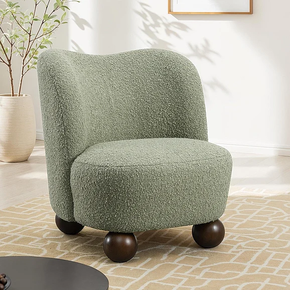 Furniture of America Karey Accent Chair in Green FM-AC6010GR