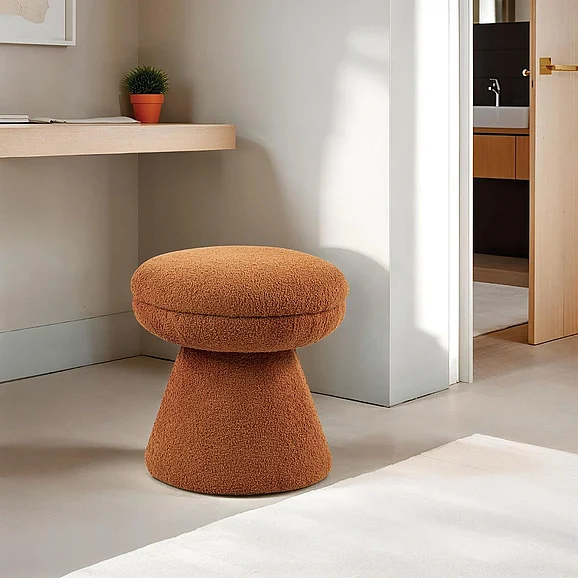 Furniture of America Cynthia Stool in Saddle Brown FM-AC8002LB