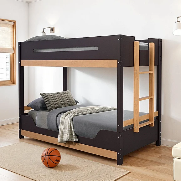 Furniture of America Nestor Twin/Twin Bunk Bed FM-BK201BK-T-BED