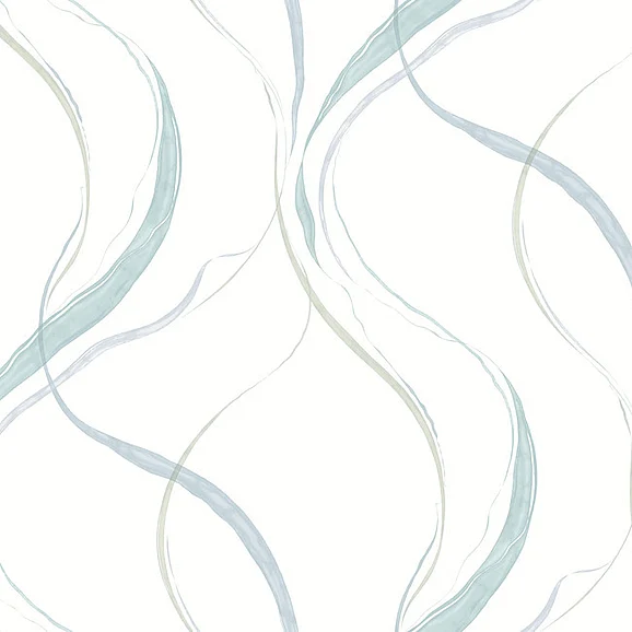 York F53-Formations Ink Flow Seaglass Wallpaper FM1094 (Double Roll)
