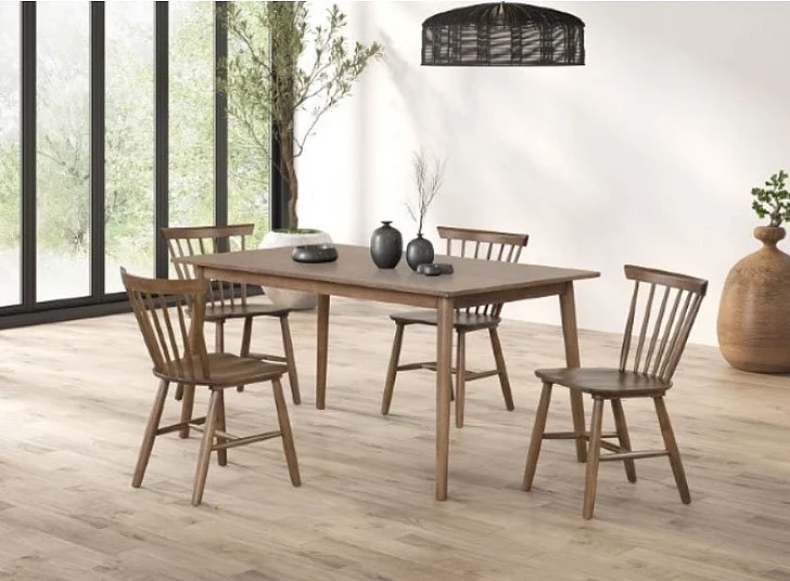 Furniture of America Beale 7-Piece Dining Room Set in Walnut