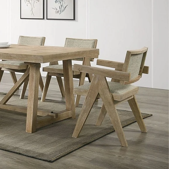 Furniture of America Guisborough Dining Table in Oak FM3221AK-T