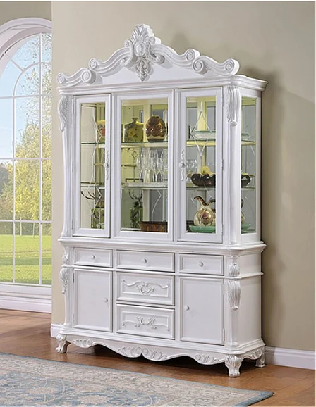 Furniture of America Manzanita Hutch & Buffet in White FM3261WH-HB