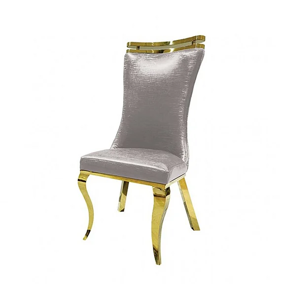 Furniture of America Palazzo Side Chair in Gold and Silver FM33011SV-SC-2PK (Set of 2)