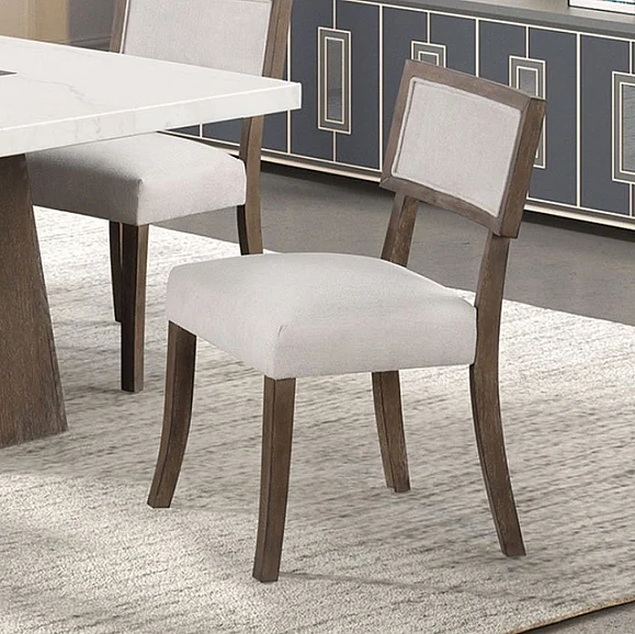 Furniture of America Grasten Side Chair in Dark Walnut and Light Gray FM3332DB-SC-2PK (Set of 2)
