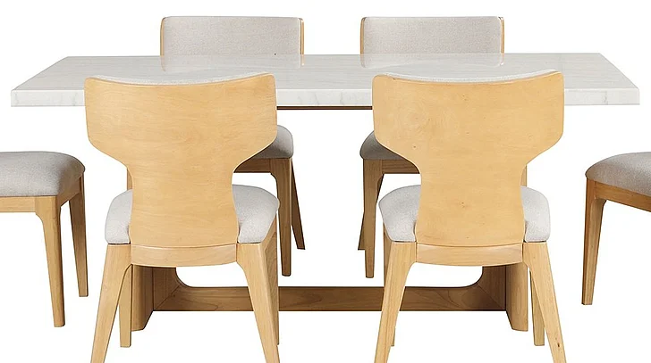 Furniture of America Caerwys Dining Table in Natural FM34004NT-T-TABLE