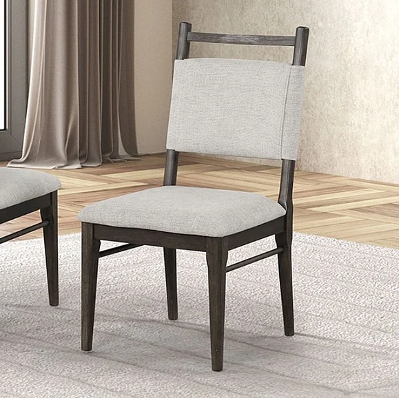 Furniture of America Woolwich Side Chair in Dark Walnut FM3433DW-SC-2PK (Set of 2)