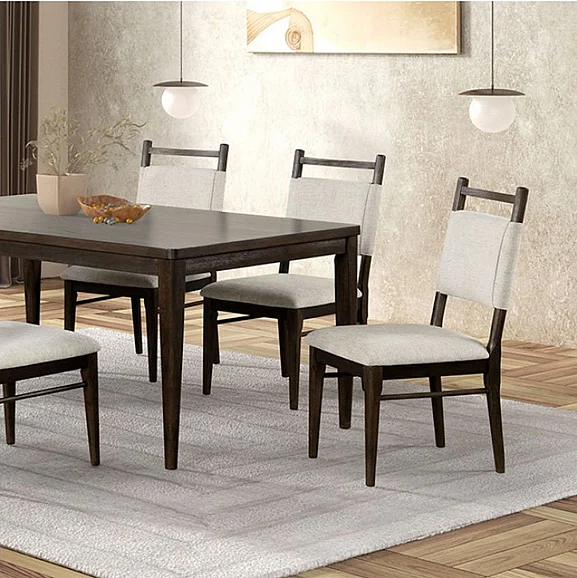 Furniture of America Woolwich Dining Table in Dark Walnut FM3433DW-T