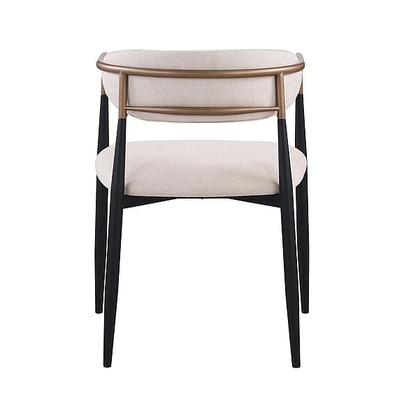 Furniture of America Neasden Side Chair (Set of 2) in Natural/Black/White FM37003NT-AC-2PK
