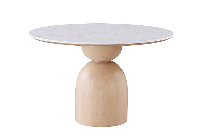 Furniture of America Neasden Dining Table in Natural/Black/White FM37003NT-T-TABLE