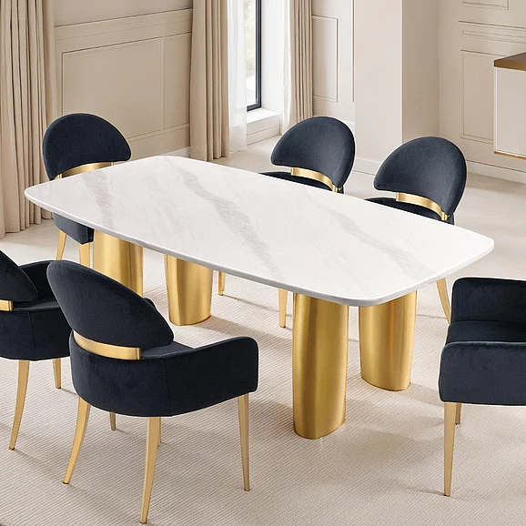 Furniture of America Northall Dining Table in White FM37004WH-T-TABLE