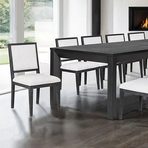 Furniture of America Hatton Cross Rectangular Dining Table in Weathered Black FM39011BK-T