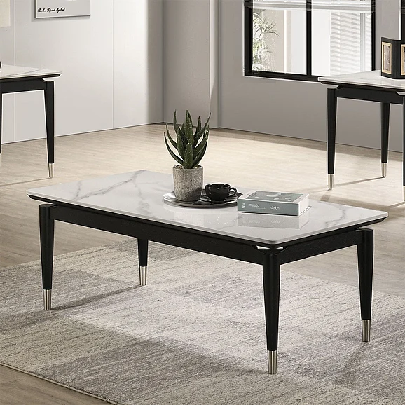 Furniture of America Maidstone Coffee Table in Black/White FM42001BK-C