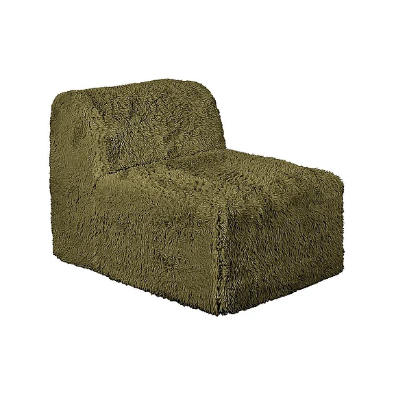 Furniture of America Nappi Modular Armless Chair in Olive Green FM62102GR-AC