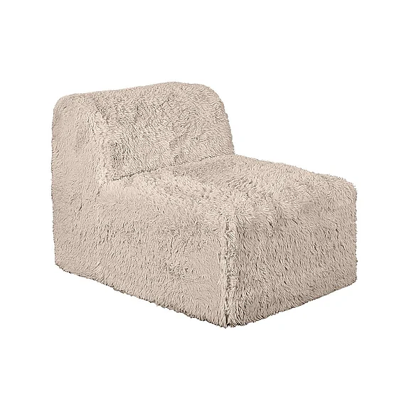 Furniture of America Nappi Modular Armless Chair in Taupe FM62102TP-AC
