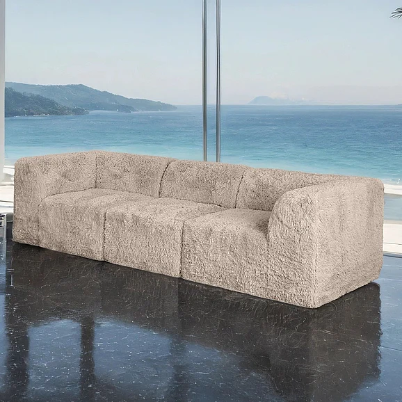 Furniture of America Nappi Sofa in Taupe FM62102TP-SF-PK
