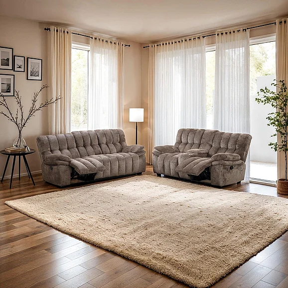Furniture of America Hieronymus Manual Sofa in Dark Brown FM64001DB-SF-M