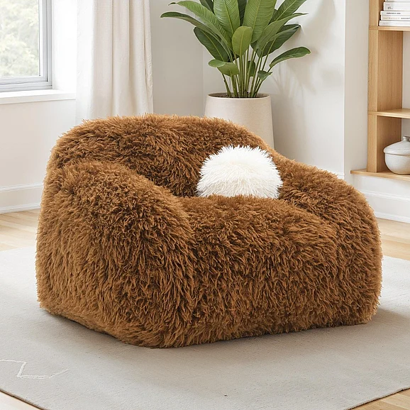Furniture of America Darwen Swivel Chair in Camel Brown FM64006BR-CH-SW