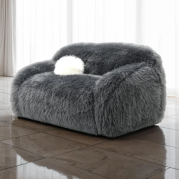 Furniture of America Darwen Loveseat in Dark Gray FM64006DG-LV