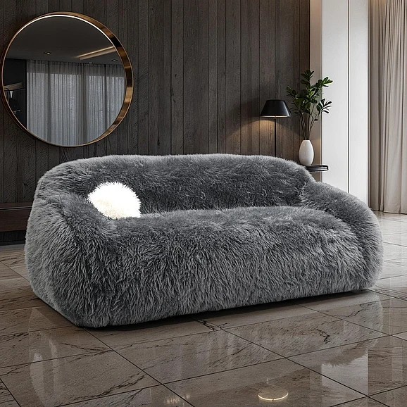 Furniture of America Darwen Sofa in Dark Gray FM64006DG-SF