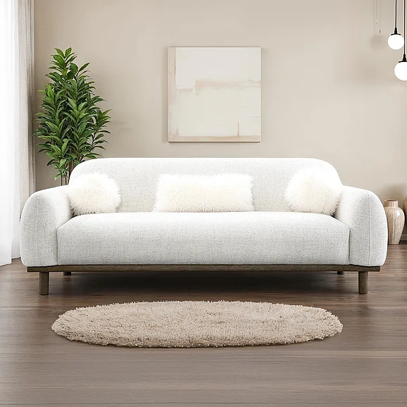 Furniture of America Mellone Sofa in Oat FM64007LG-SF