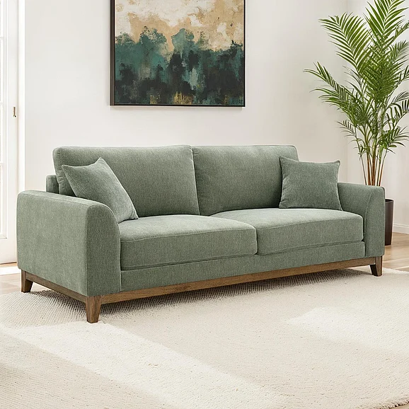 Furniture of America Watton Sofa in Olive Green FM64008GR-SF