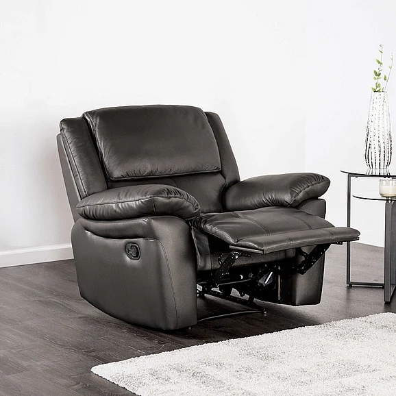 Furniture of America Glarus Recliner Chair in Black FM69003BK-CH-M