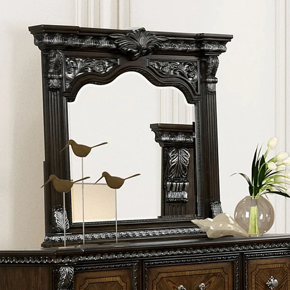 Furniture of America Promenade Mirror in Espresso FM70002DB-M