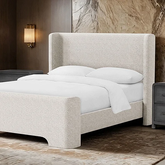 Furniture of America Malvern Queen Bed in Taupe