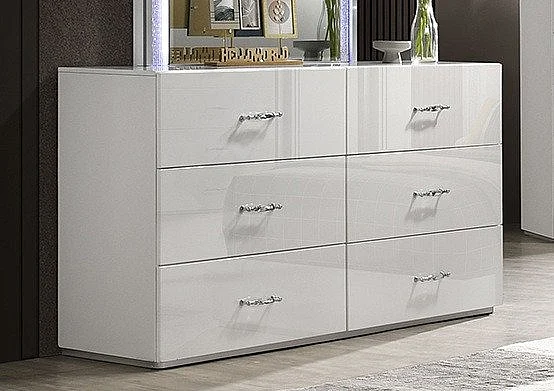 Furniture of America Stoholm Dresser in White FM72000WH-D