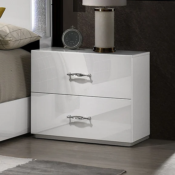 Furniture of America Stoholm Nightstand in White FM72000WH-N
