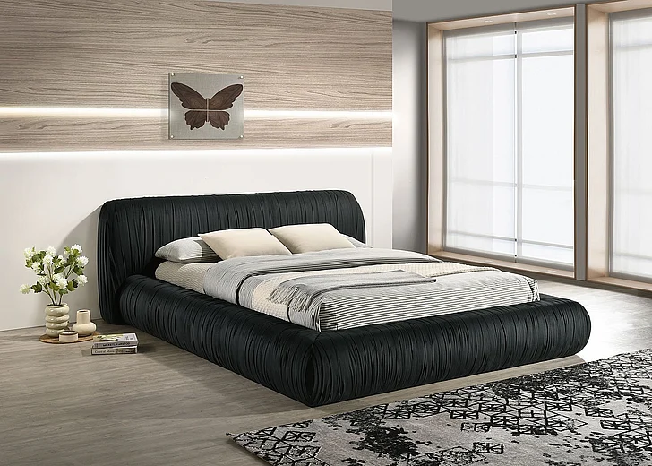 Furniture of America Palmdale King Bed in Black FM72006BK-EK-BED
