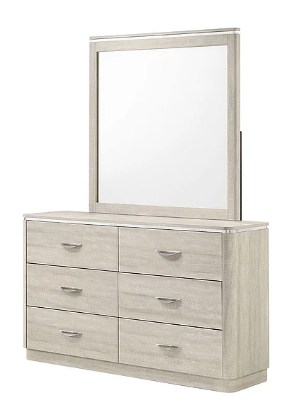 Furniture of America Farsund Mirror in Dusty Gray FM72013LG-M
