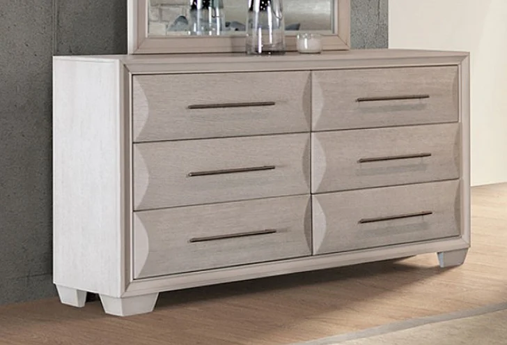 Furniture of America Hinwitz Dresser in White Oak FM7399WH-D