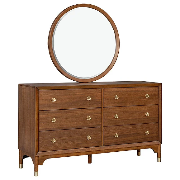 Furniture of America Hepburne Dresser in Walnut FM74000WN-D