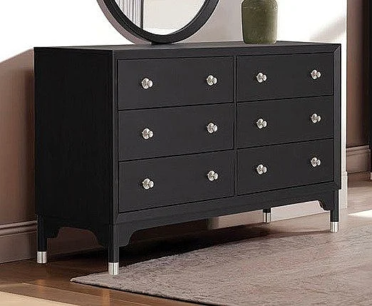 Furniture of America Torrance Dresser in Black FM74002BK-D