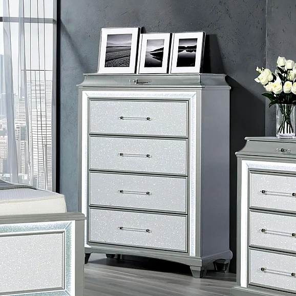 Furniture of America Galea Chest w/ LED FM74006SV-C